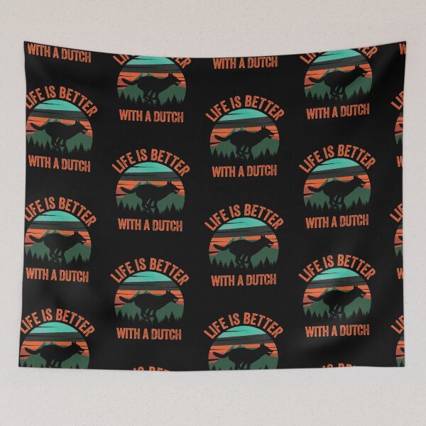 Item preview, Life Is Better With A Dutch Shepherd Vintage Dog Gift  designed and sold by Guarddogdrive.