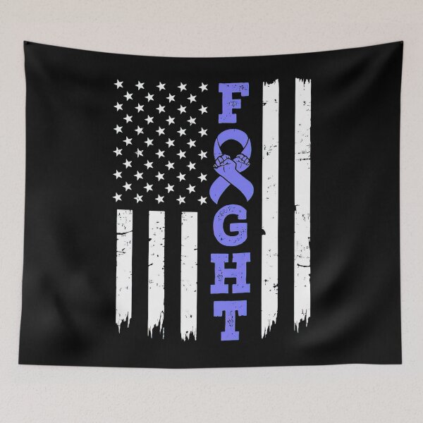 Item preview, Stomach Cancer Awareness American Flag Distressed   designed and sold by BrentZimmerman.
