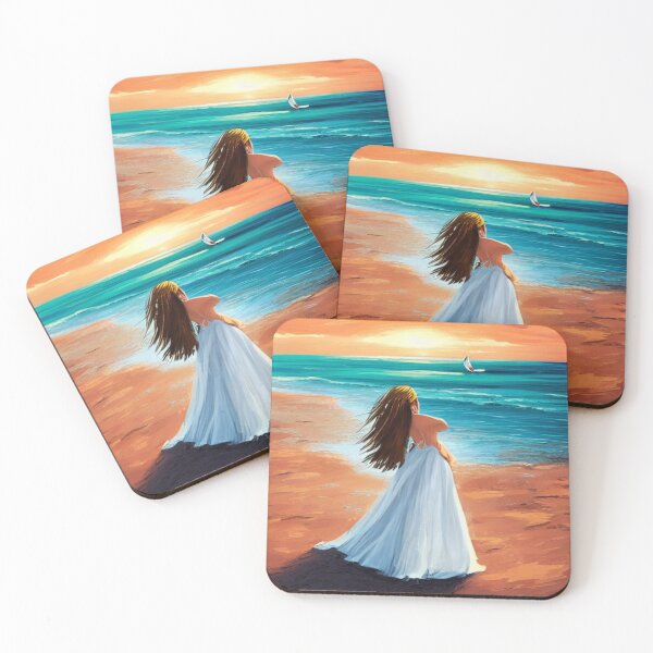 Item preview, Woman at the Beach designed and sold by TravelingOak.