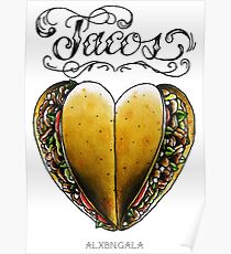 taco tattoo posters redbubble taco tattoo posters redbubble