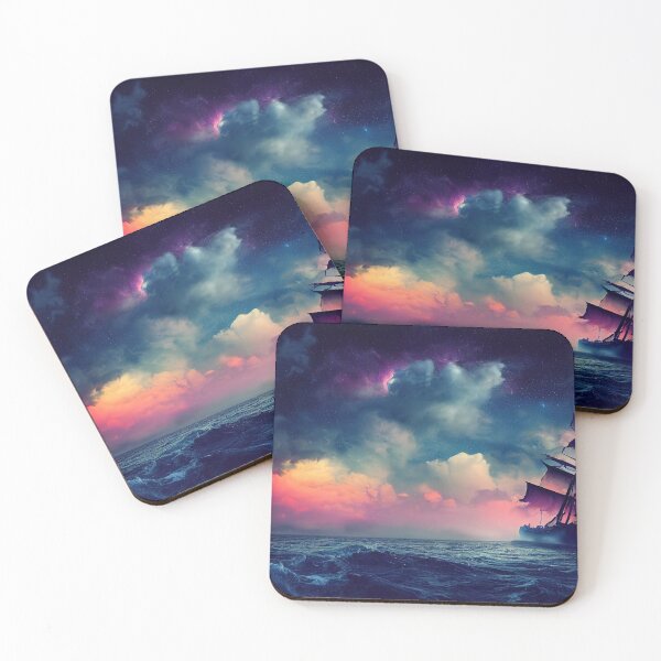 Item preview, A Ghost Ship in the Sunset Sea designed and sold by Oboro-Art.
