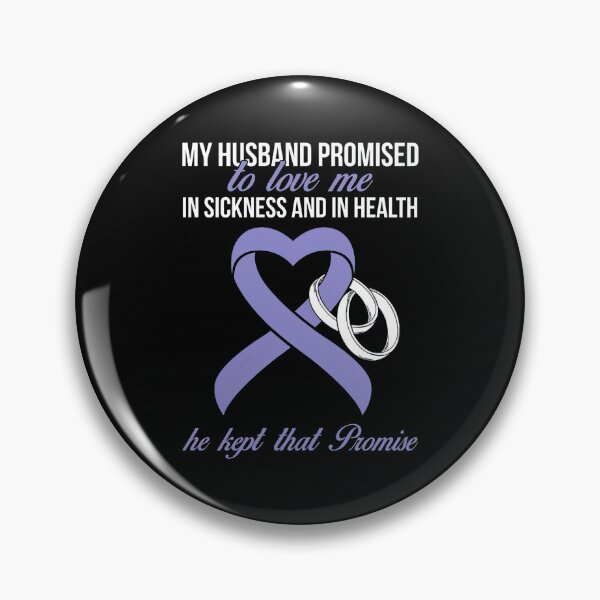 Item preview, My Husband Promises To Me In Sickness Stomach Periwinkle Ribbon  designed and sold by RonZimmerman.
