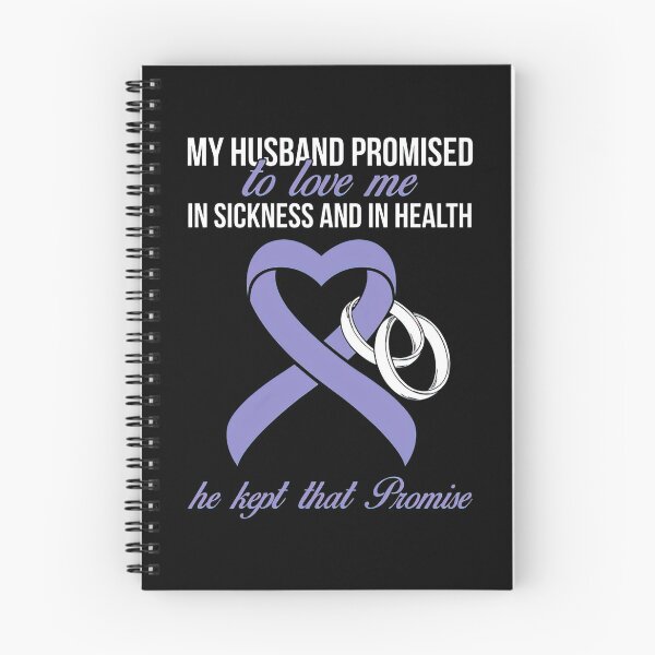 Item preview, My Husband Promises To Me In Sickness Stomach Periwinkle Ribbon  designed and sold by RonZimmerman.