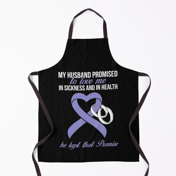 Item preview, My Husband Promises To Me In Sickness Stomach Periwinkle Ribbon designed and sold by RonZimmerman.