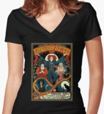 Sanderson Sisters Tour Poster Women's Fitted V-Neck T-Shirt