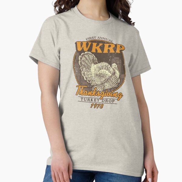 Item preview, WKRP Turkey Drop (Light Print) designed and sold by Lost In Shirts.