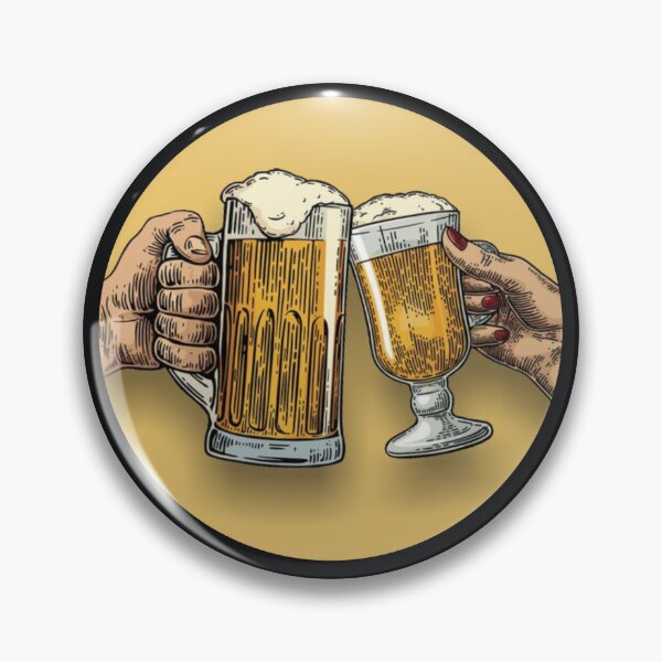 Item preview, Cheers!!!  2 hands meeting in a beer toast black - Drink it!!! designed and sold by OptLuv.