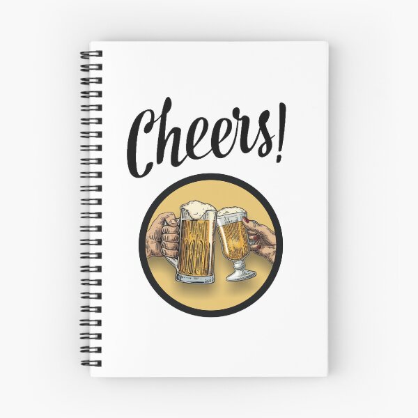 Item preview, Cheers!!!  2 hands meeting in a beer toast black - Drink it!!! designed and sold by OptLuv.