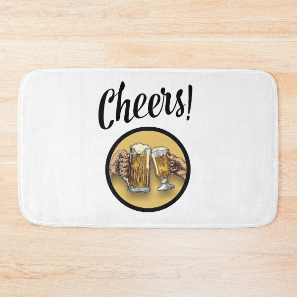 Item preview, Cheers!!!  2 hands meeting in a beer toast black - Drink it!!! designed and sold by OptLuv.
