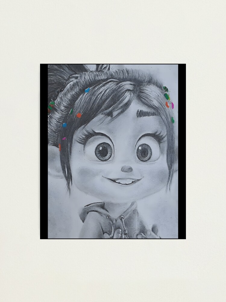 How to Draw Vanellope Von Schweetz or Glitch from Wreck it Ralph Step by  Step Tutorial - How to Draw Step by Step Drawing Tutorials