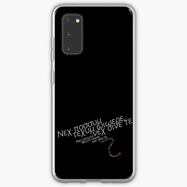 "I can live neither with you, nor without you." -Uta, Tokyo Ghoul Samsung Galaxy Soft Case