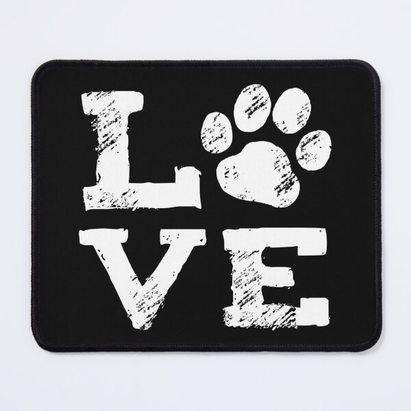 Item preview, LOVE with Dog Paw Print designed and sold by Jenn Inashvili.