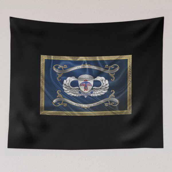 Item preview, 501st airborne infantry regiment 501st a i r insignia with parachutist badge over flag serge averbukh transparent designed and sold by mihaybaronsp.