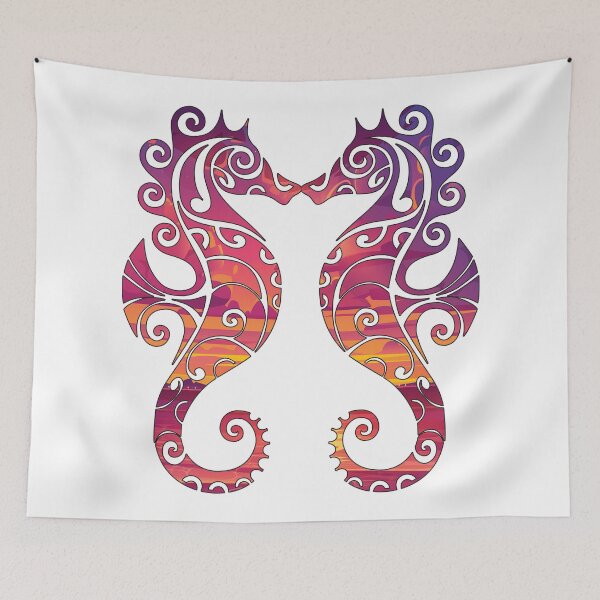 Item preview, Dramatic Sunset Seahorse designed and sold by damonasplace.