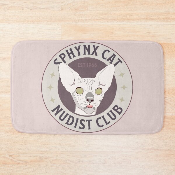 Item preview, Sphynx Cat Nudist Club Vintage Logo designed and sold by ViewerEqualsPhoton.