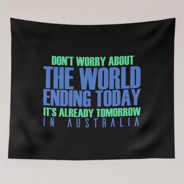 Item preview, dont worry about the world ending today jacob zelazny transparent designed and sold by syamsutaliaaj.