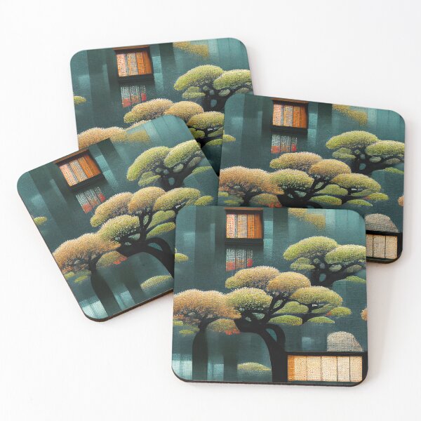 Item preview, Bonsai Pine Japanese Chiyogami Pattern designed and sold by kansaikate.