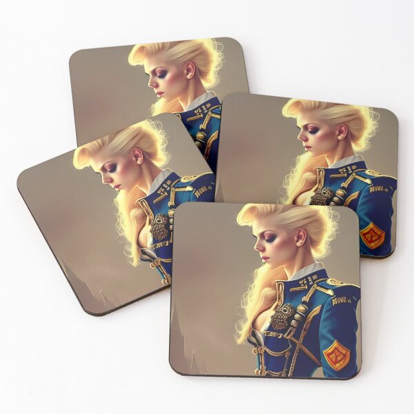 Item preview, Gorgeous blonde steampunk Officer in Military Uniform designed and sold by Eliteijr.