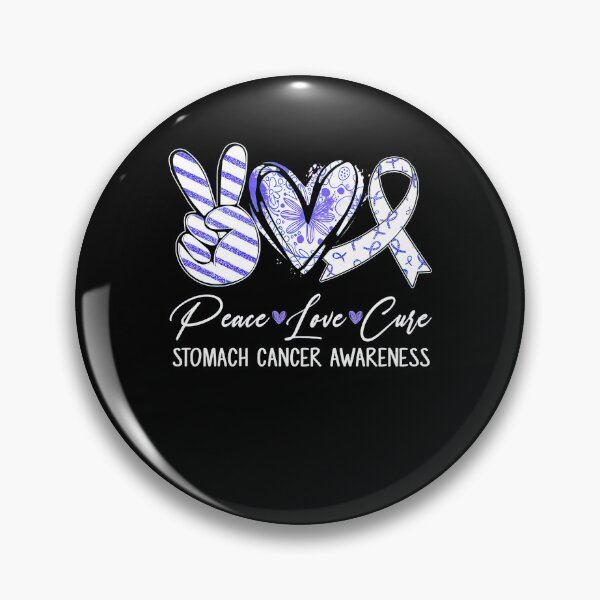 Item preview, Peace Love Cure Periwinkle Ribbon Stomach Cancer Awareness  designed and sold by RonZimmerman.