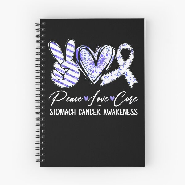 Item preview, Peace Love Cure Periwinkle Ribbon Stomach Cancer Awareness  designed and sold by RonZimmerman.