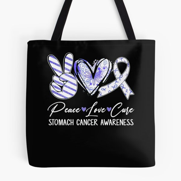 Item preview, Peace Love Cure Periwinkle Ribbon Stomach Cancer Awareness  designed and sold by RonZimmerman.