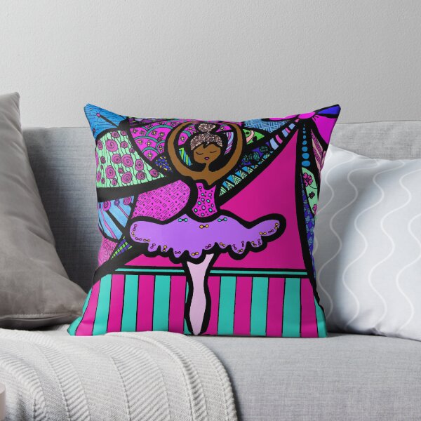 Releve Throw Pillow