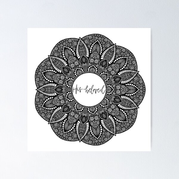 Item preview, "His Beloved" Mandala designed and sold by Carina Kay.