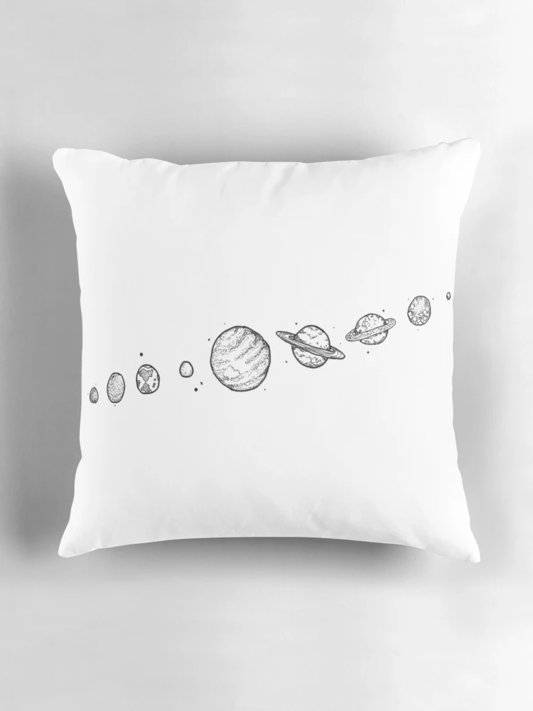 Thumbnail 3 of 4, Pillow, Planets designed and sold by RumerPriestly.