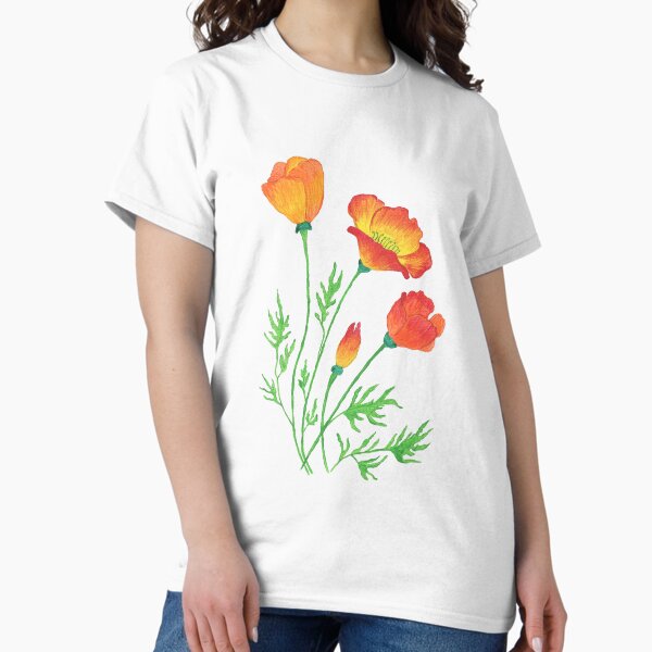 Item preview, Orange Red Poppies  designed and sold by artichromadsgns.