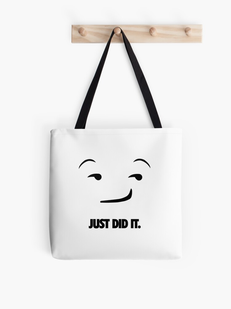 carro Proporcional Superficial Nike Just Do It Parody - "Just Did It."Emoji" Tote Bag for Sale by  ThisOnAShirt | Redbubble