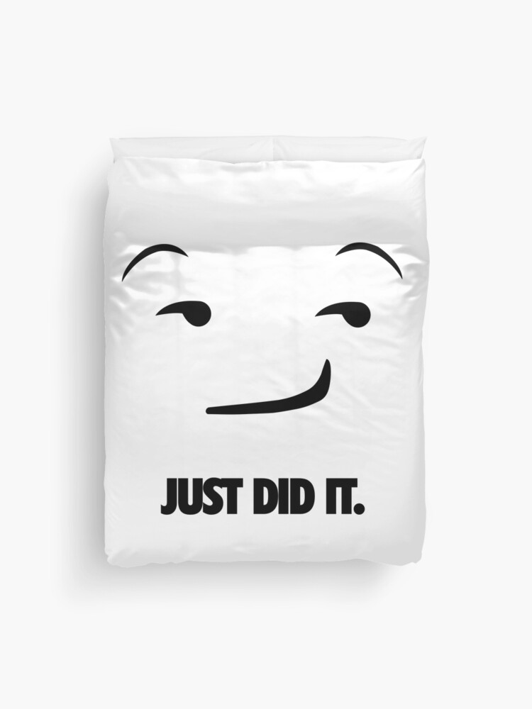 Nike Just Do It Parody - Just Did It.Emoji Duvet Cover for Sale by  ThisOnAShirt