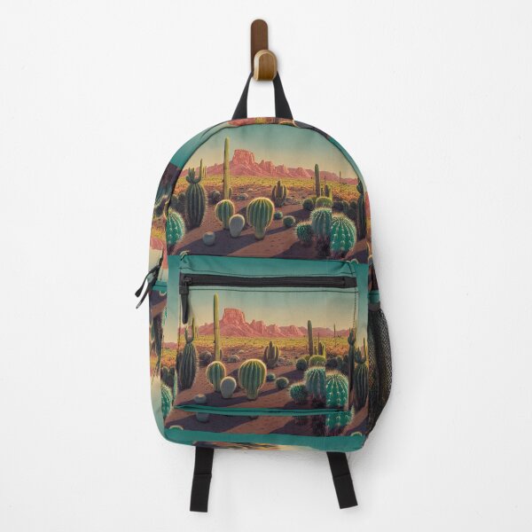 Item preview, Arizona desert at night - Western desert landscape -Saguaros designed and sold by TeeARTHY.