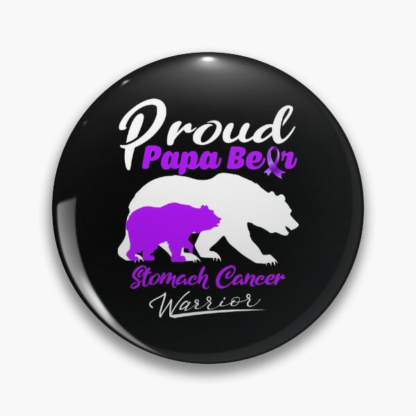 Item preview, Proud Papa Bear Stomach Cancer Warrior Support Stomach Cancer Warrior Gifts  designed and sold by RonZimmerman.