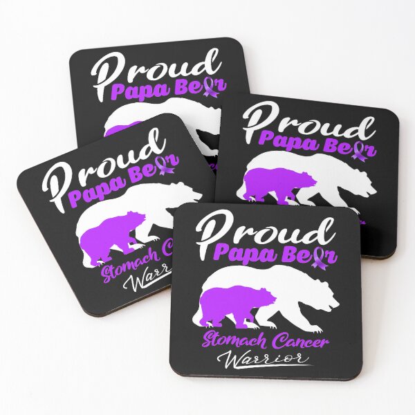 Item preview, Proud Papa Bear Stomach Cancer Warrior Support Stomach Cancer Warrior Gifts  designed and sold by RonZimmerman.