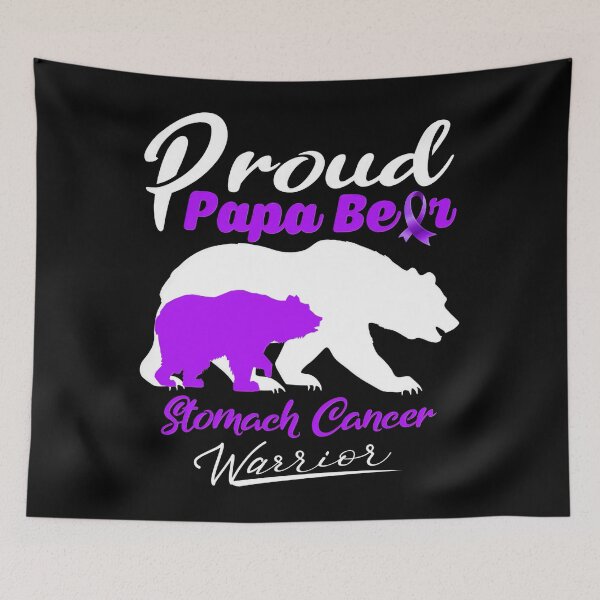 Item preview, Proud Papa Bear Stomach Cancer Warrior Support Stomach Cancer Warrior Gifts  designed and sold by RonZimmerman.