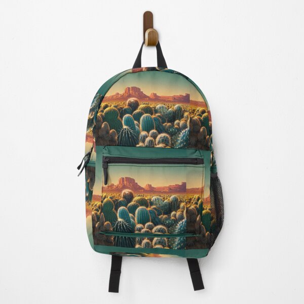Item preview, Arizona desert landscape with Saguaro cactus at sunset designed and sold by TeeARTHY.