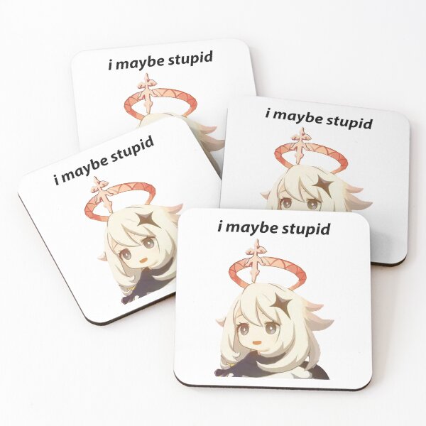 Item preview, i maybe stupid genshin impact meme paimon designed and sold by BestQuest.
