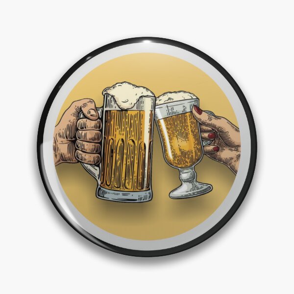 Item preview, Cheers!!! 2 hands together in a beer toast white - Drink it!!! designed and sold by OptLuv.