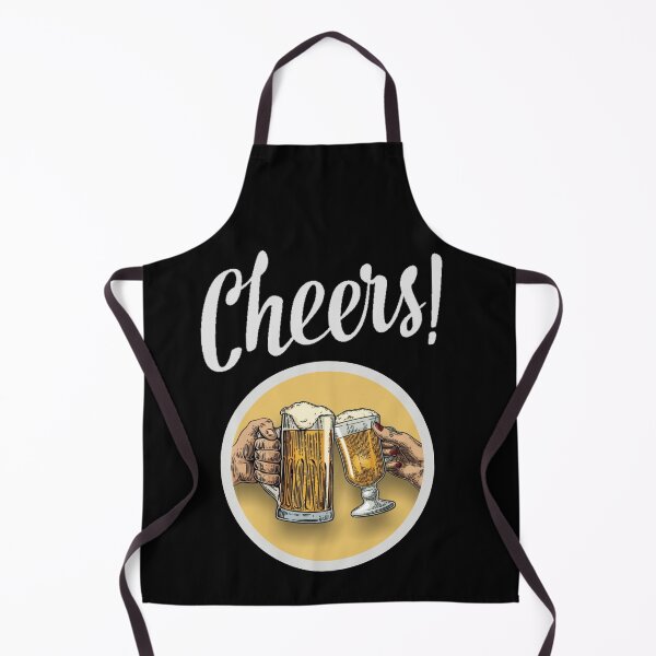 Item preview, Cheers!!! 2 hands together in a beer toast white - Drink it!!! designed and sold by OptLuv.