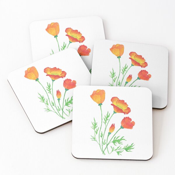 Item preview, Orange Red Poppies  designed and sold by artichromadsgns.