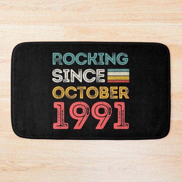 Item preview, Retro Rocking Since October 1991 For Birthday Month And Year As A October Birthday Quotes designed and sold by Funwithmusic.