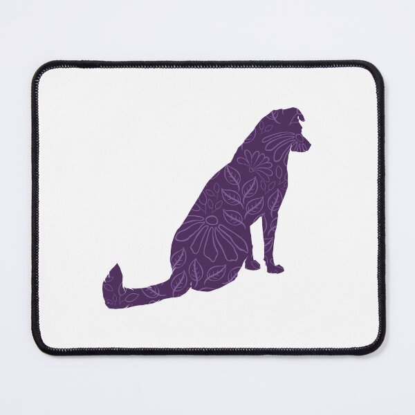 Item preview, Dog silhouette pattern in purple designed and sold by DesignsByMadiha.