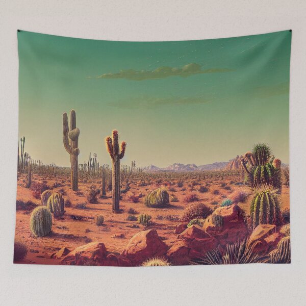 Item preview, Hot day Arizona desert western desert landscape -Saguaros designed and sold by TeeARTHY.