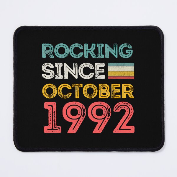 Item preview, Retro Rocking Since October 1992 For Birthday Month And Year As A October Birthday Quotes designed and sold by Funwithmusic.
