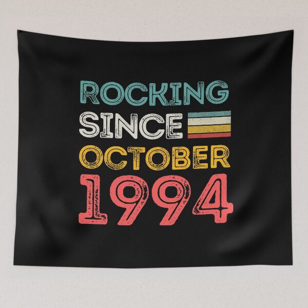 Item preview, Retro Rocking Since October 1994 For Birthday Month And Year As A October Birthday Quotes designed and sold by Funwithmusic.