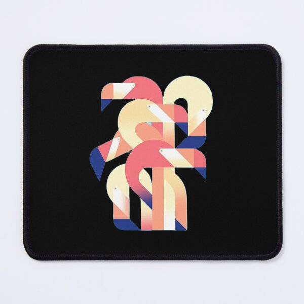 Item preview, Geometrical flamingoes | gift for bird lovers | flamingo design designed and sold by Arteartz.