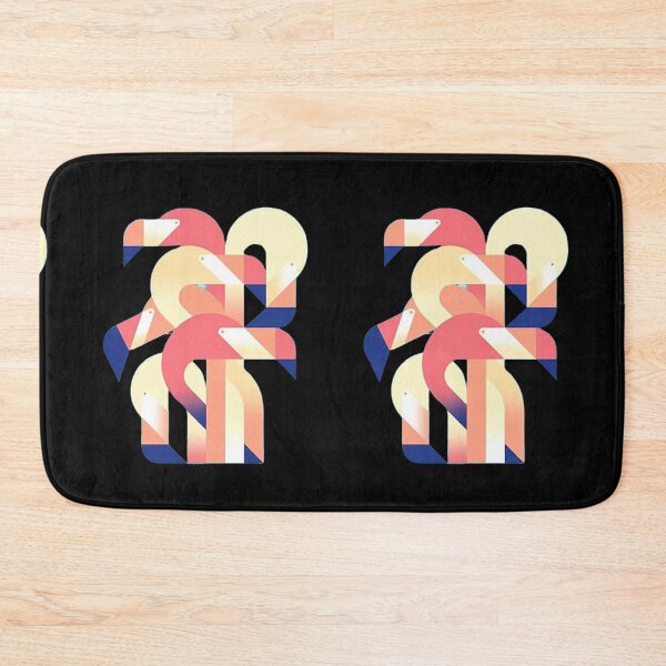 Item preview, Geometrical flamingoes | gift for bird lovers | flamingo design designed and sold by Arteartz.