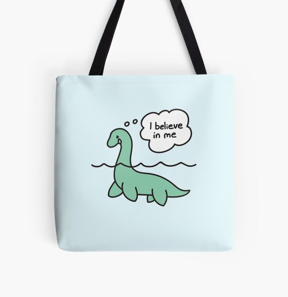 Nessie Believes in Nessie All Over Print Tote Bag