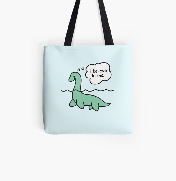 Nessie Believes in Nessie All Over Print Tote Bag