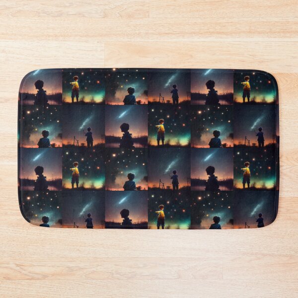 Item preview, a boy with a telescope gazing into the night collection designed and sold by ElMafioso1000.